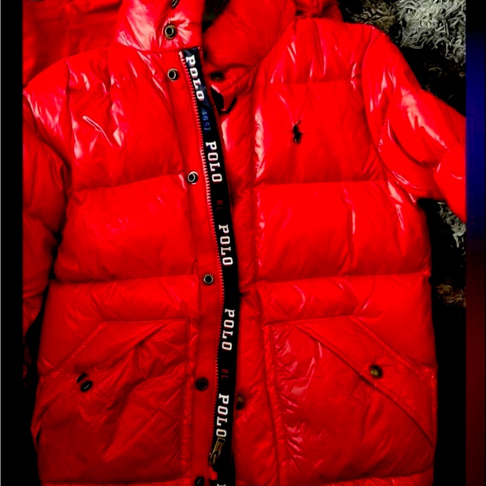 RED KIDS POLO JACKET
